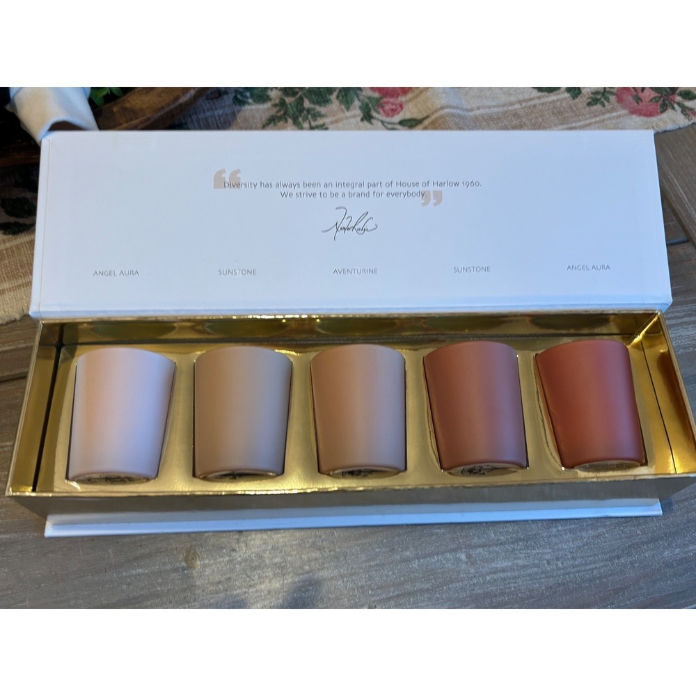 House of Harlow 1960 Luxury Soy Blend Candle Gift Set 5 Votive Scents New in Box